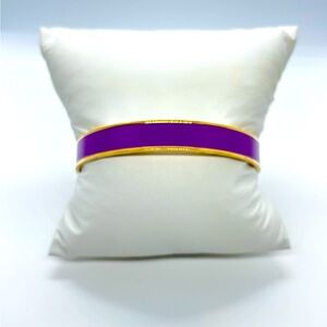 Kate Spade Purple/Gold Idiom Bangle Bracelet “Sing a Different Tune”